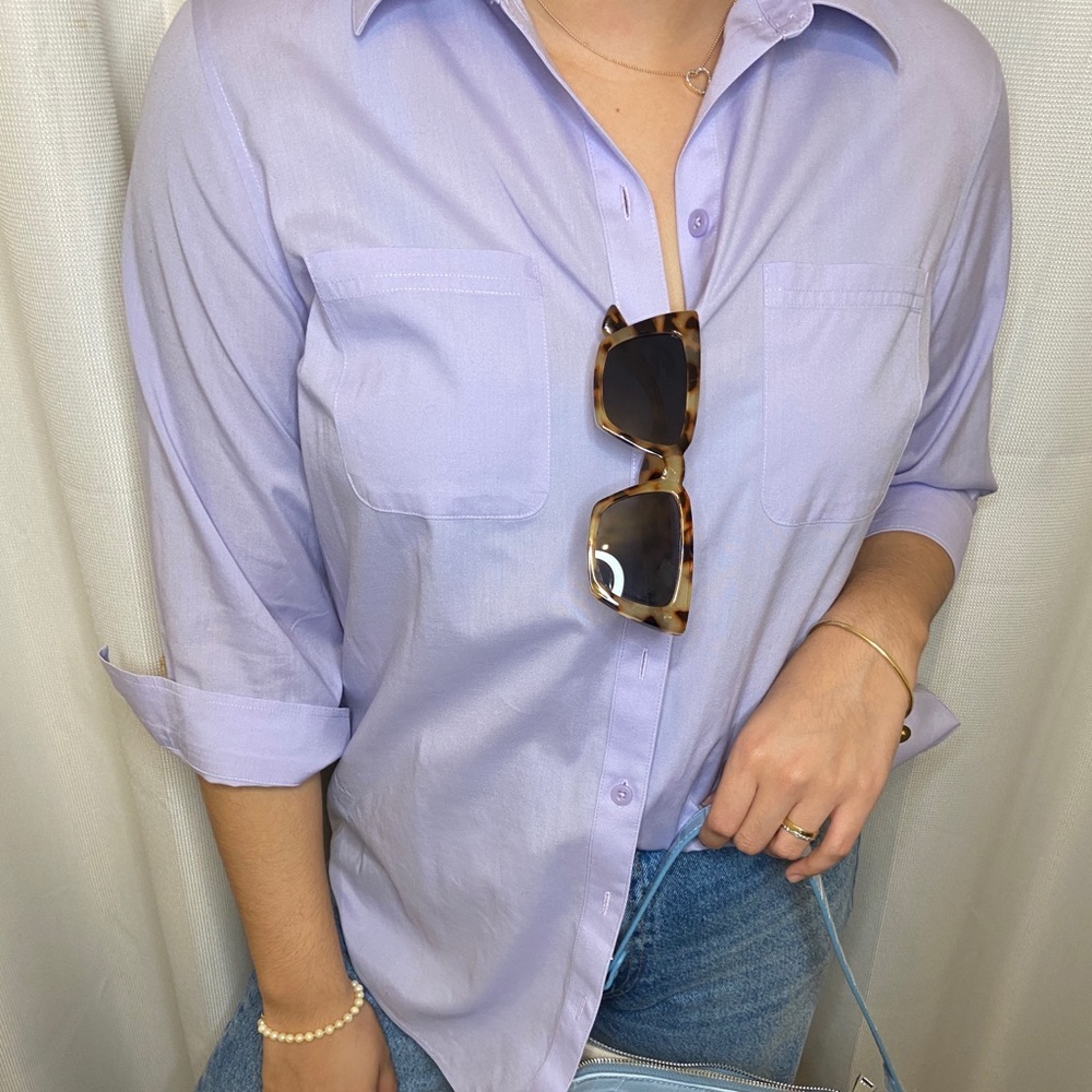 Lavender Button Down Shirt